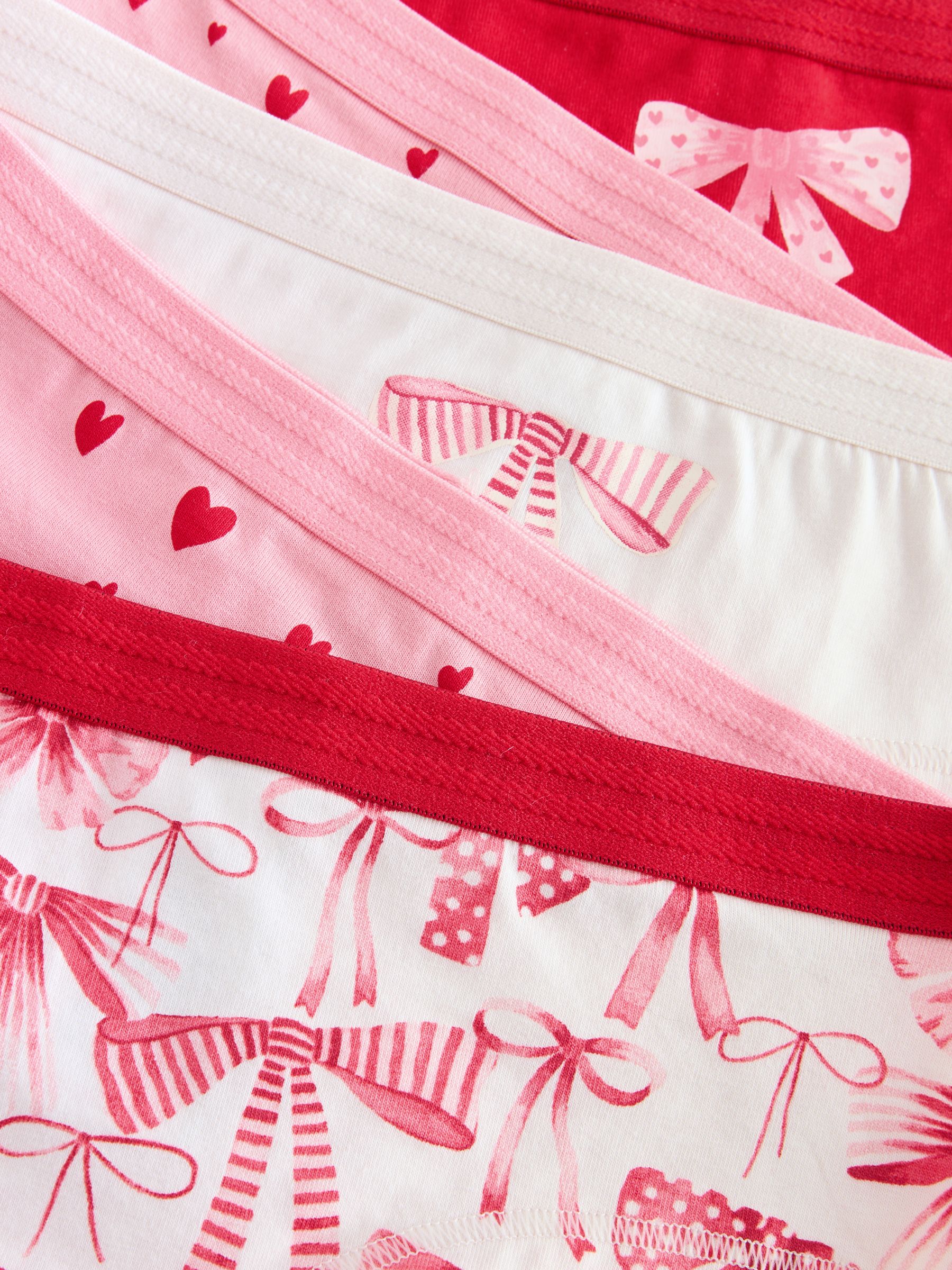 Rood - Verpakking van 5 hipsteronderbroeken (2-16 jr)