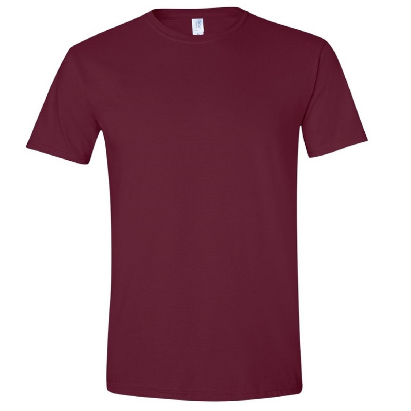 Camiseta básica de manga curta macia, 100% algodão grosso, Gildan