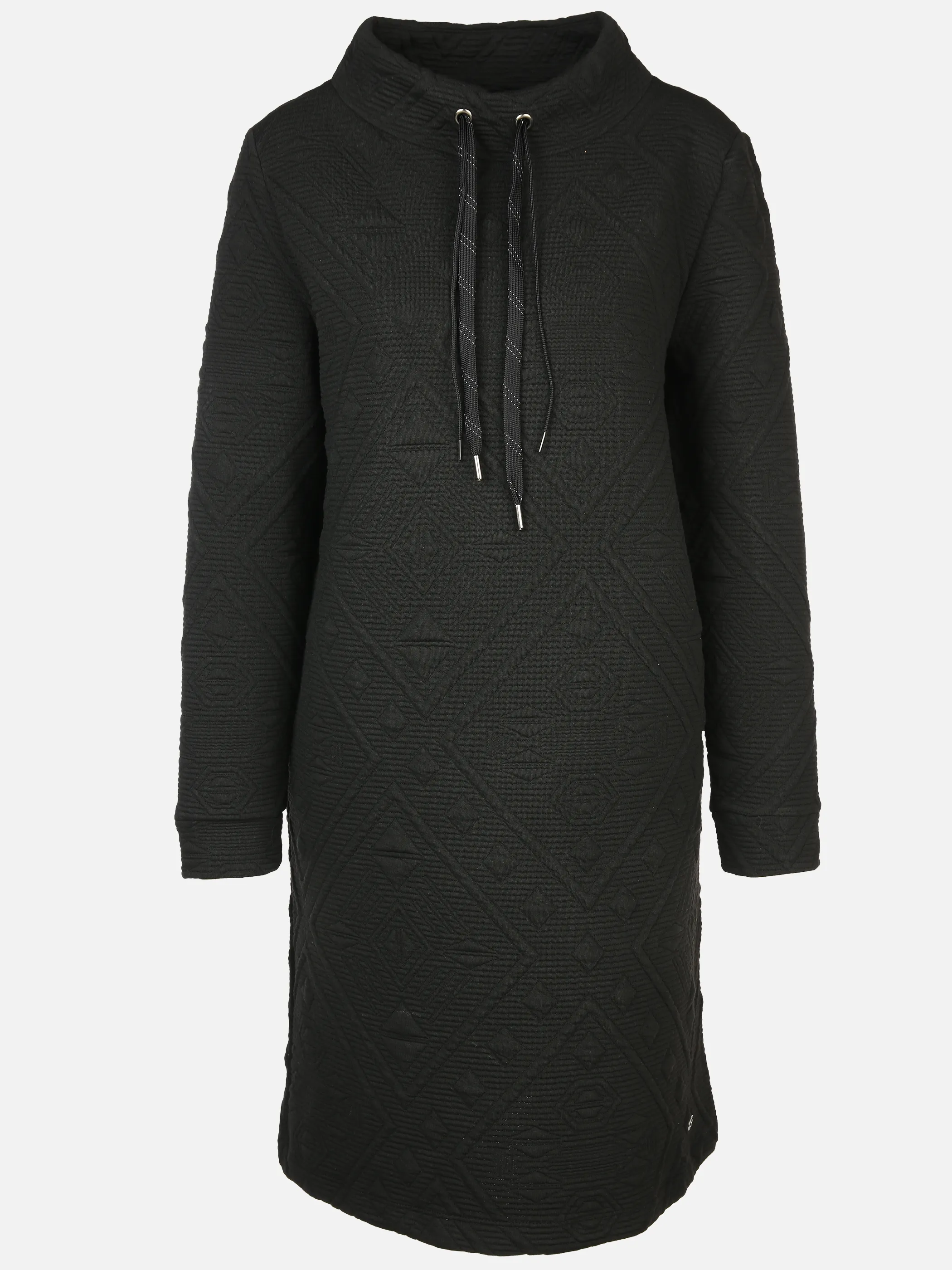 Damen Jaquardkleid mit Stehkragen