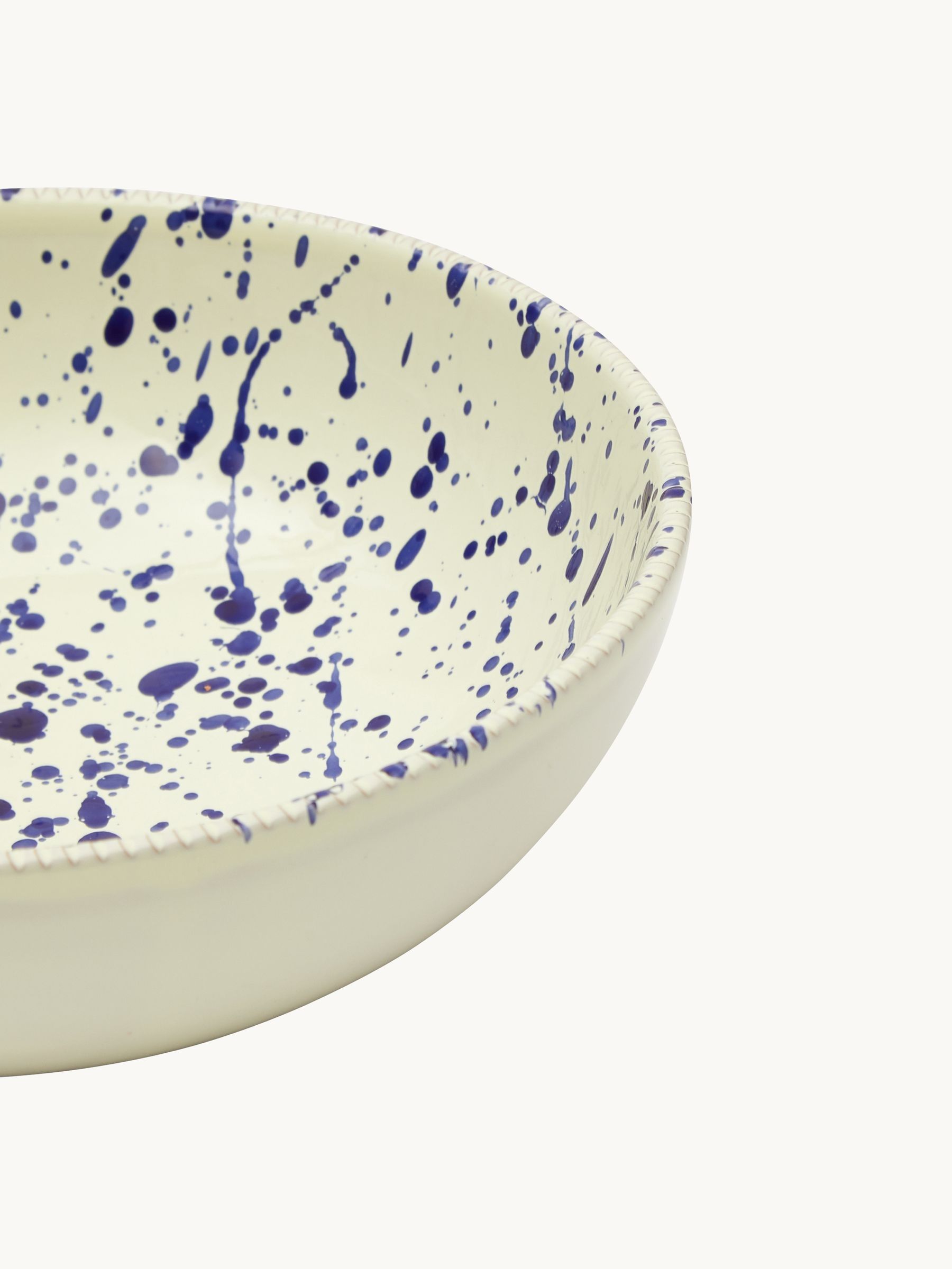 Hot Pottery Set of 4 Splatter Pasta Bowls