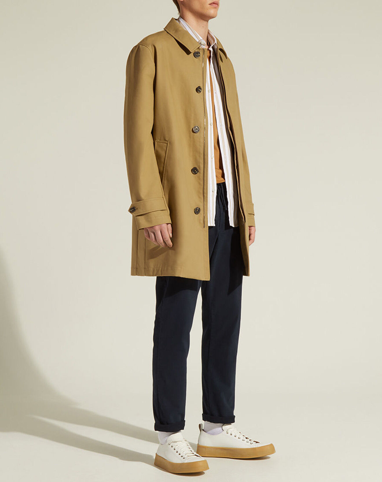 Galeries Lafayette Imperméable Tech Lanteau beige