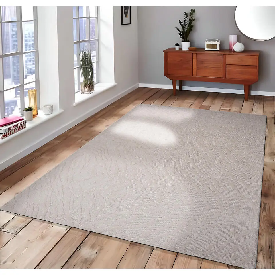 Dutch Lifestyle - Wol - Vloerkleed - 160x230cm - Grijs