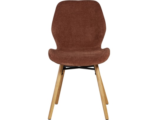 CONCEPT1 - Chaise Lot de 2 C. Keri acajou tissu