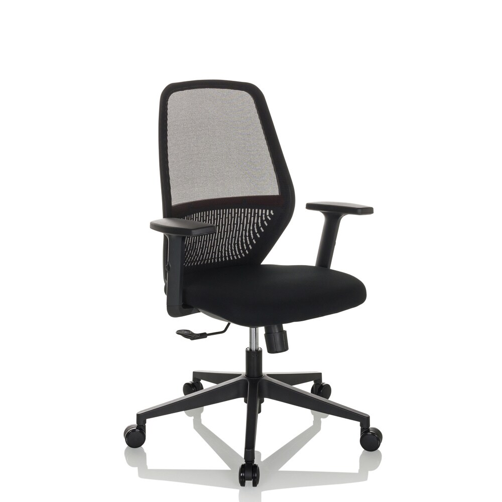Profi Bürostuhl CARLOW I Stoff/Netzstoff mit Armlehnen hjh OFFICE