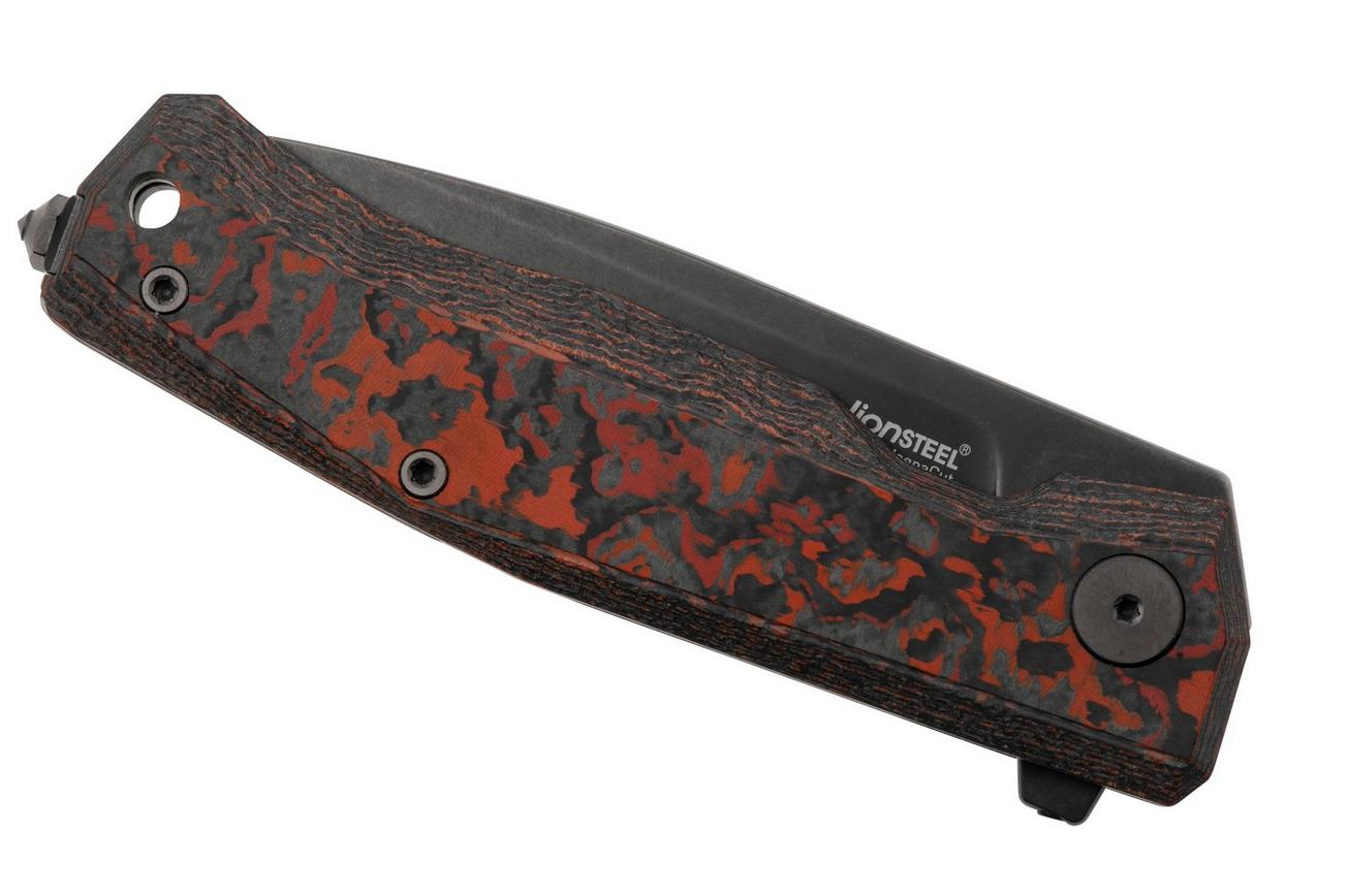 LionSteel Myto MT01-MC-MV CPM MagnaCut, Old Black Mars Valley FatCarbon zakmes, Molletta design