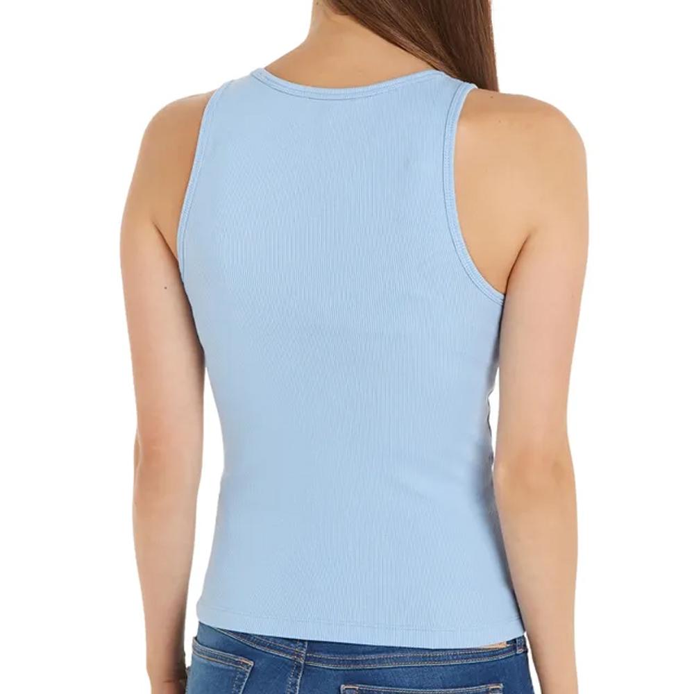 Tommy Hilfiger Débardeur Bleu Femme Tommy Hilfiger Essential