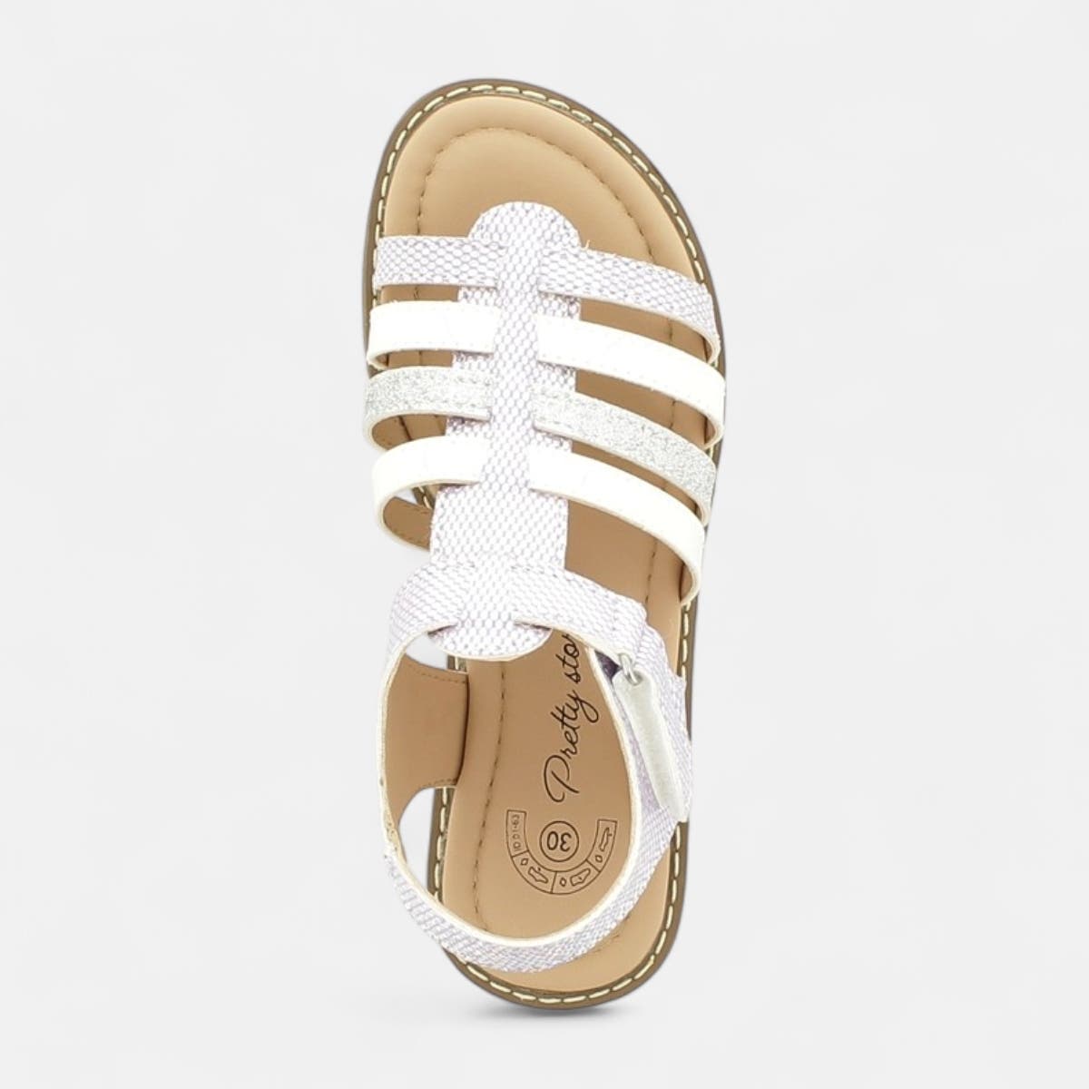 Nu-pieds Fille argent
