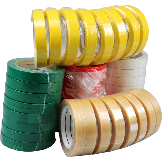 Zakkensluiter, PVC, 9mm, 66m, rood