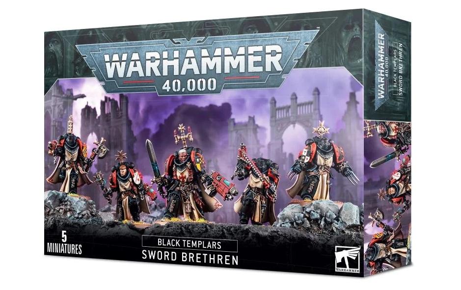 Figurenset Warhammer 40.000 Black Templars SchwertbrüderWarhammer 40.000 Black Templars Sword Brethren
