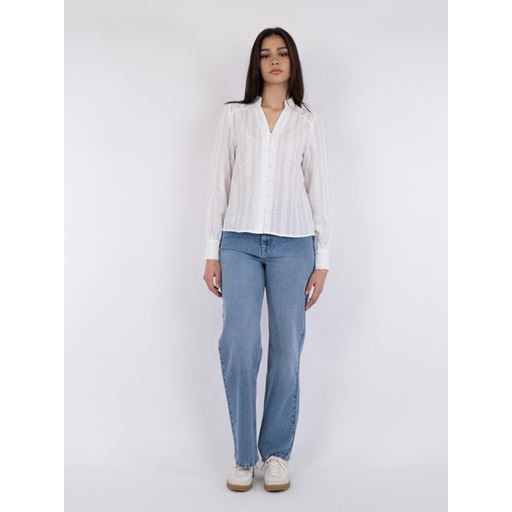 Neo Noir Massima Embroidery Bluse, White, 36