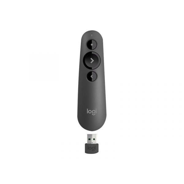 Logitech R500s - Controlo remoto de apresentação - 3 botões - grafite 910-005843 - 910-005843
