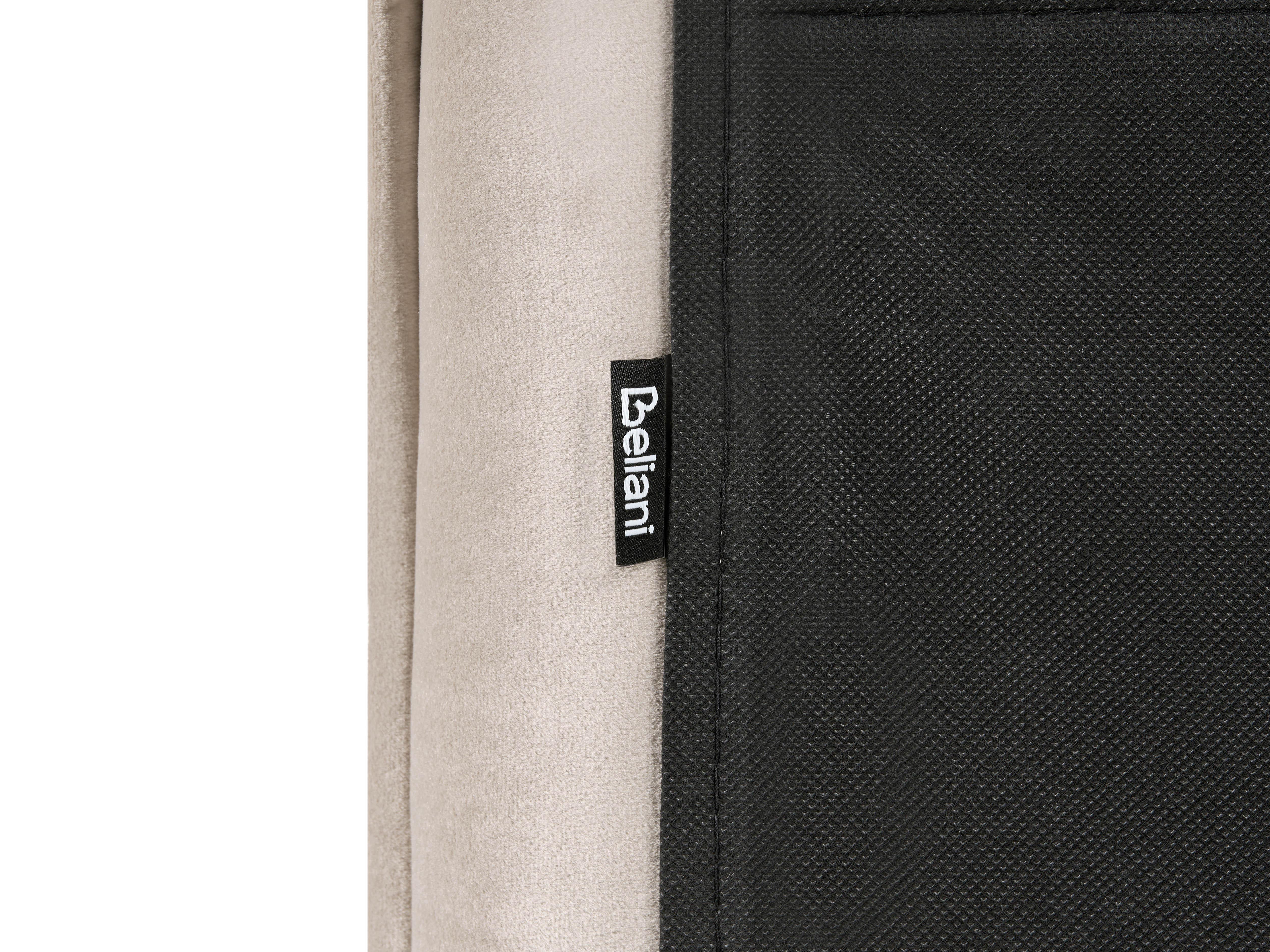 Waterbed Fluweel BAJONNA 160 x 200 cm Taupe