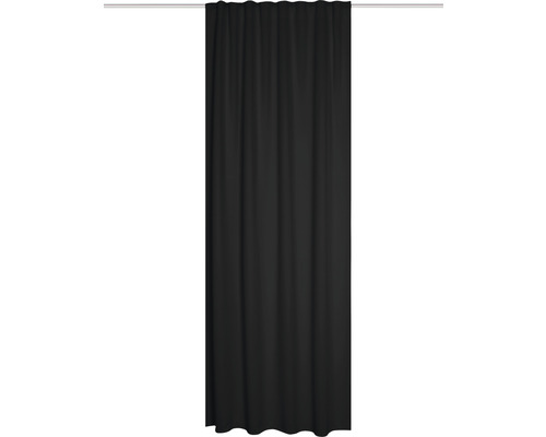 Blacky gordijn met universele band, zwart, 135 x 245 cm, brandvertragend