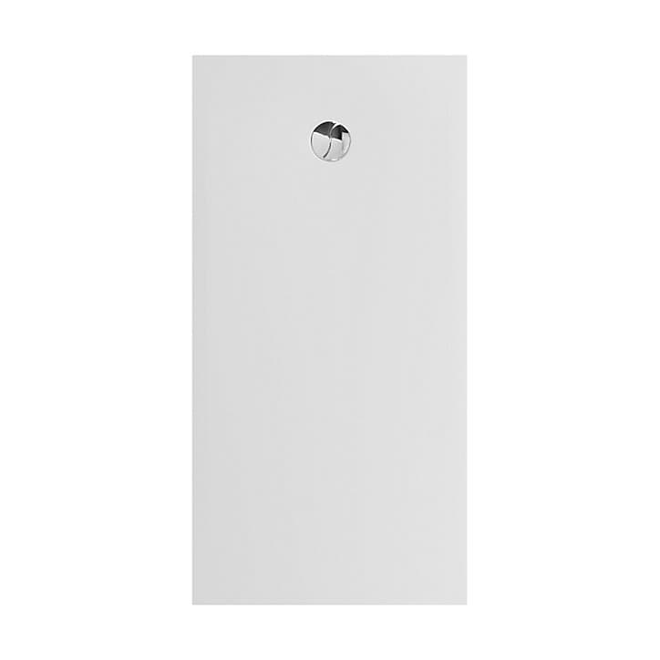 Receveur de douche 80 x 160 cm, recoupable, blanc, Allibert Karbon