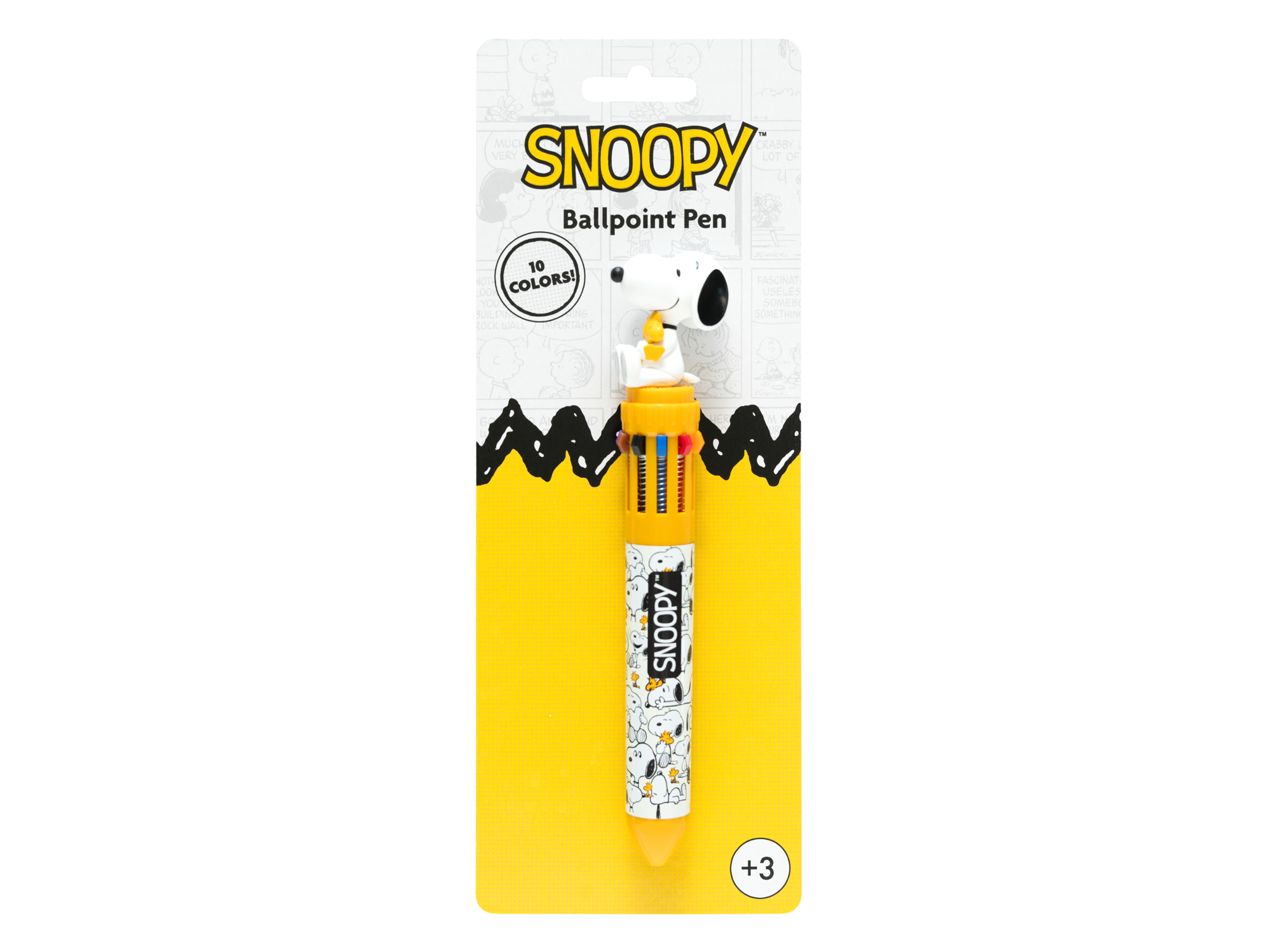CANETA MULTICOLOR 3D SNOOPY 10 CORES