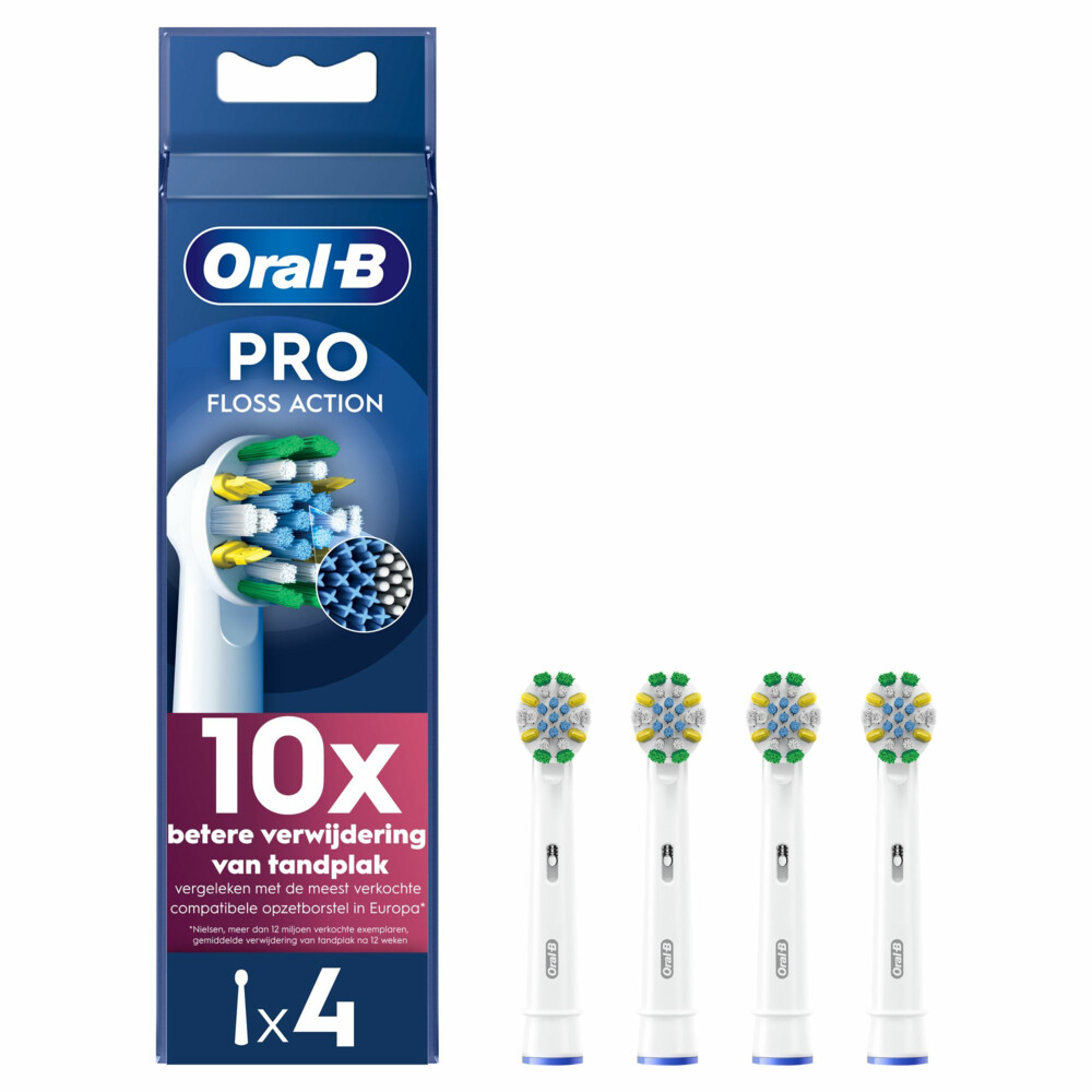 Oral-B Opzetborstels FlossAction Wit4 stuks