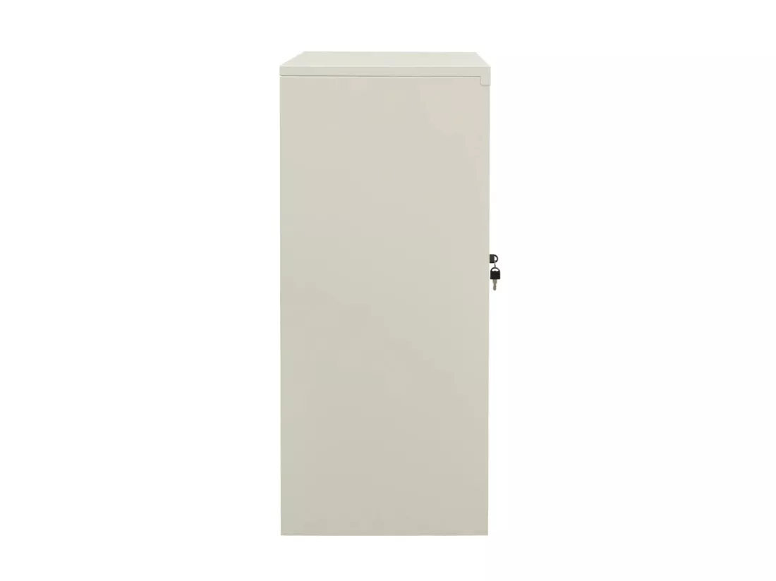 Armoire de bureau Gris clair 90x40x90 Acier