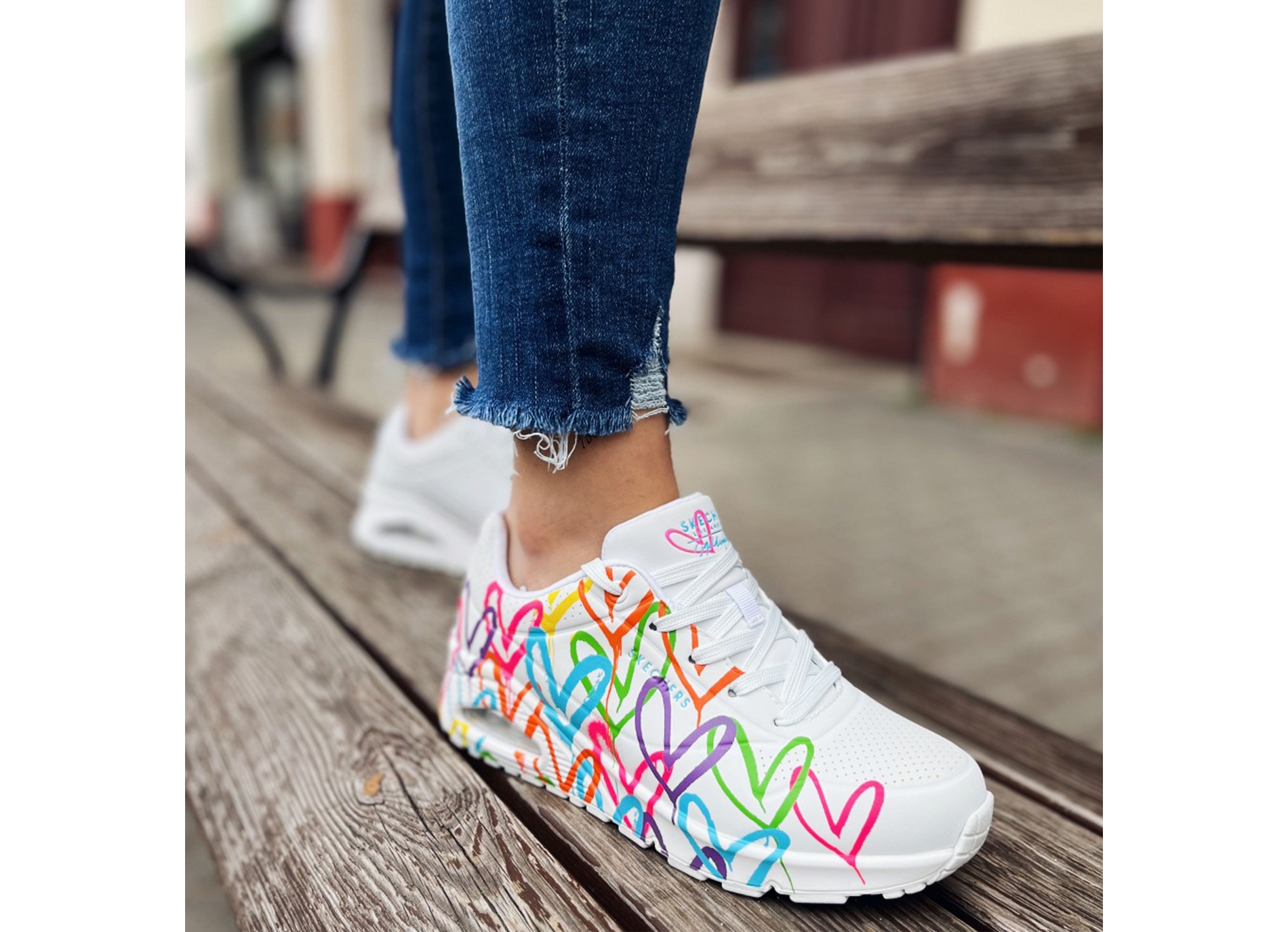 Uno highlight love blanc multicolore