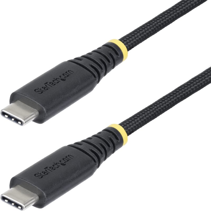 StarTech.com Câble de Charge USB-C de 1m, Durable et Ultra-Flexible, PD EPR 240W (5A), Câble de Recharge USB 2.0 pour Ordinateur Portable, Certifié USB-IF, Cordon de Recharge USB-C Robuste