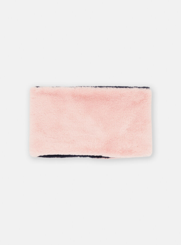 Cache-cou rose réversible