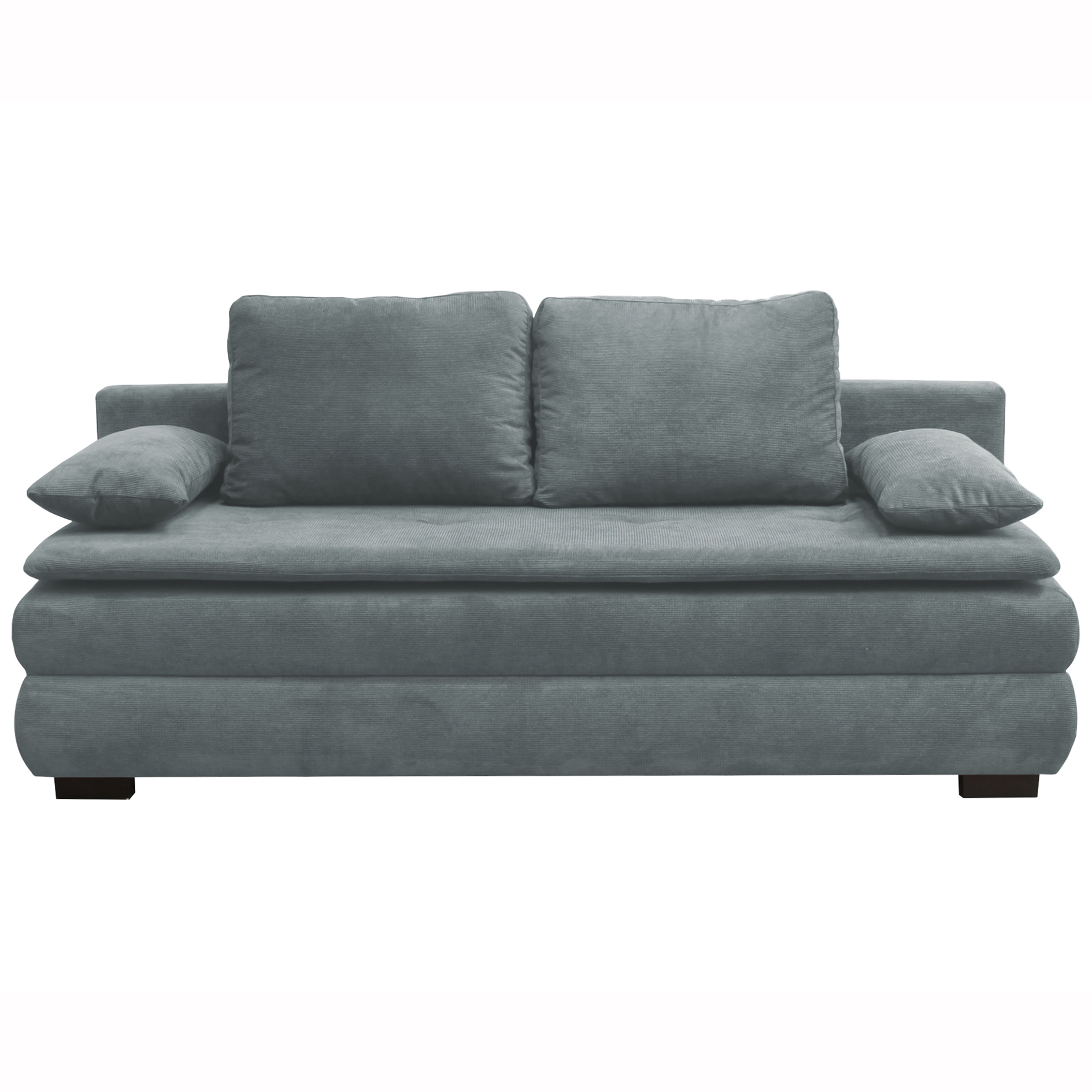 Schlafsofa - dunkelblau - mit Staukasten - 202 cm