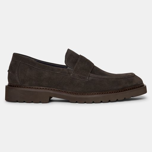 TGA T43-4311 Loafers, Grey-Brown, 45