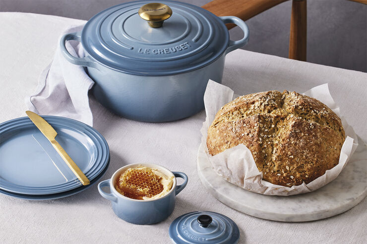 Le Creuset Rund støbejernsgryde 4,2L Chambray Chambray