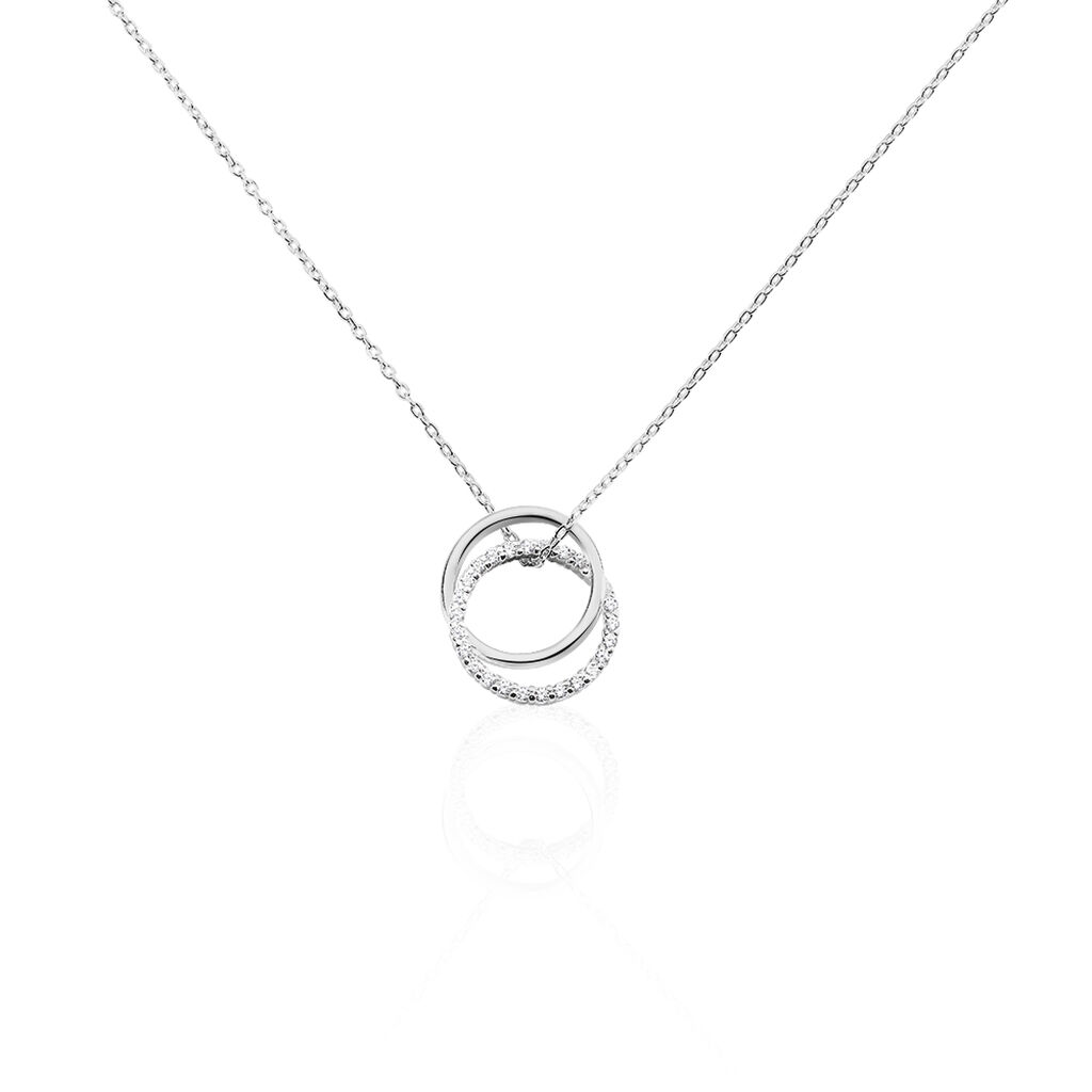 Collier Circus Argent Blanc Oxyde De Zirconium