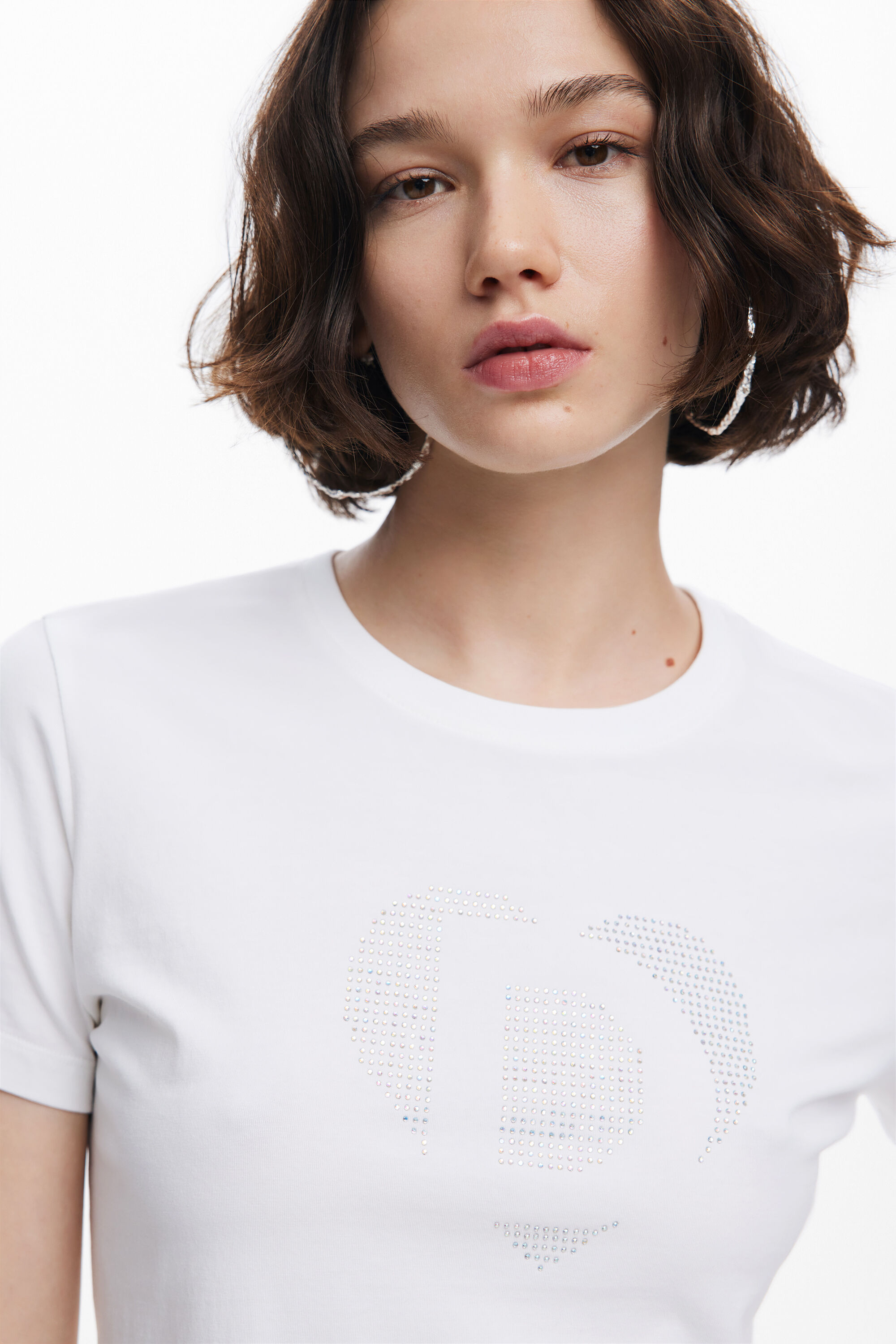 Camiseta imagotipo strass