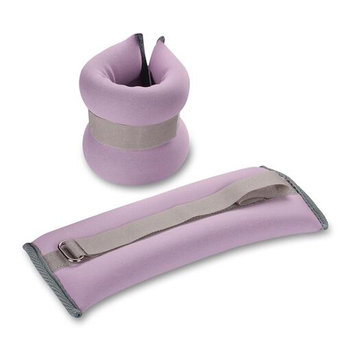 Pesos de tornozelo e pulso em neoprene índigo, 2 x 0,3 kg
