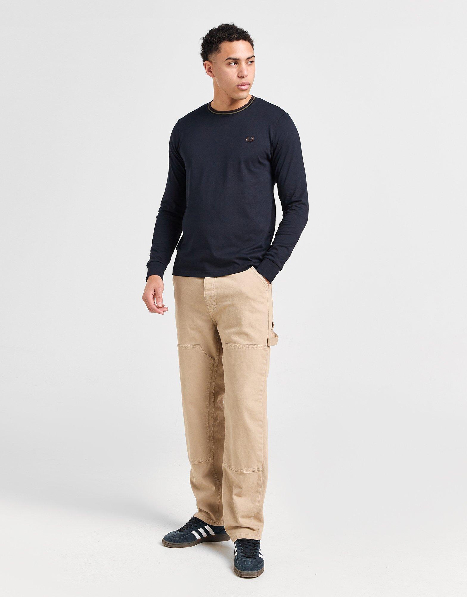 Fred Perry T-shirt Manches Longues Twin Tip Homme