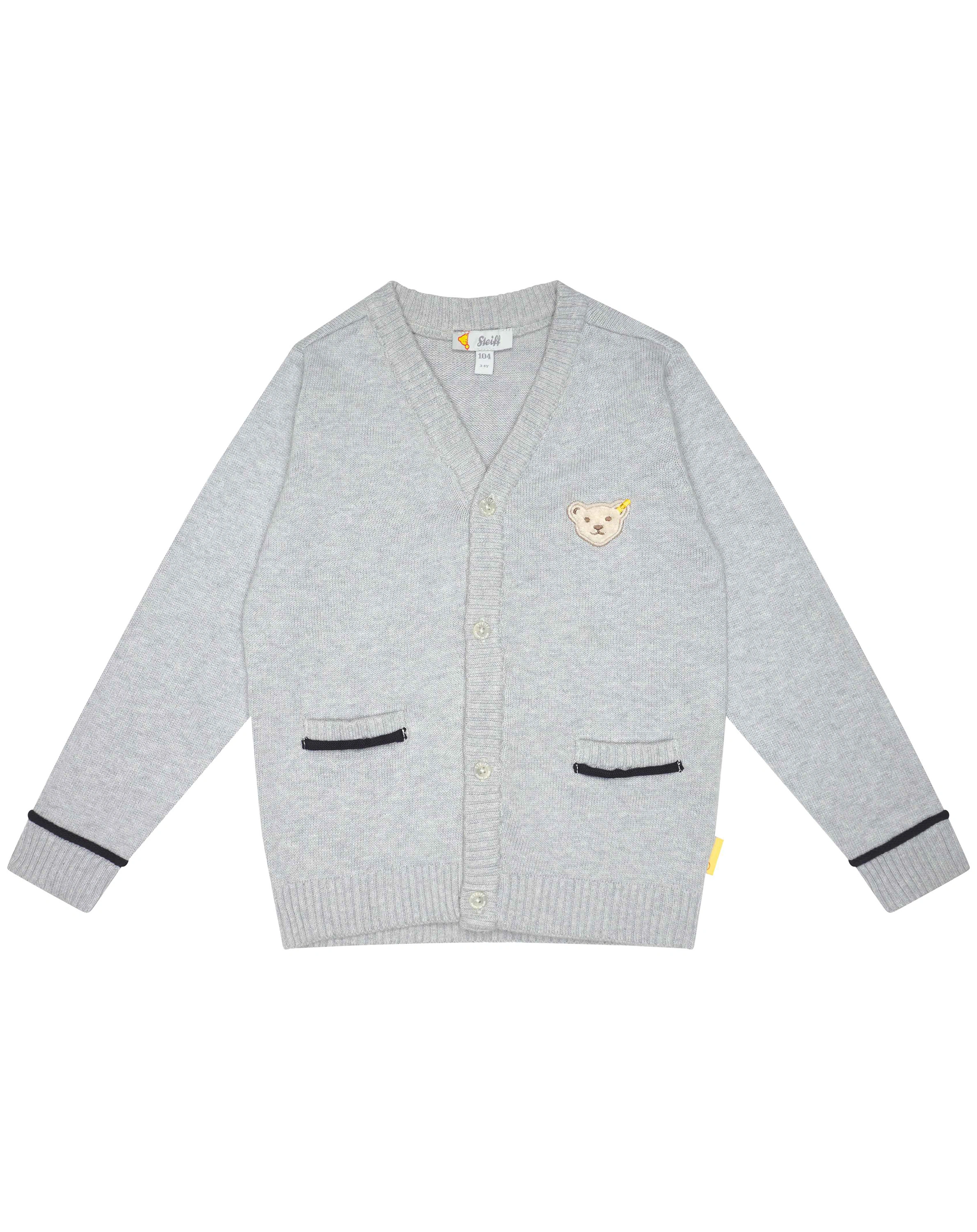 Strickjacke BOYS SPECIAL DAY in soft grey melange