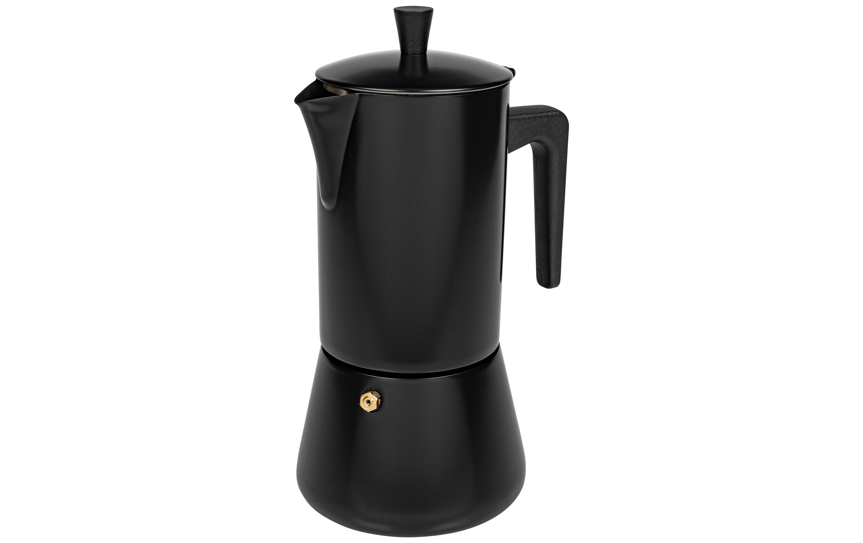 Espressokocher Chicchi 10 Tassen, SchwarzEspressokanne für traditionelle Kaffeezubereitung