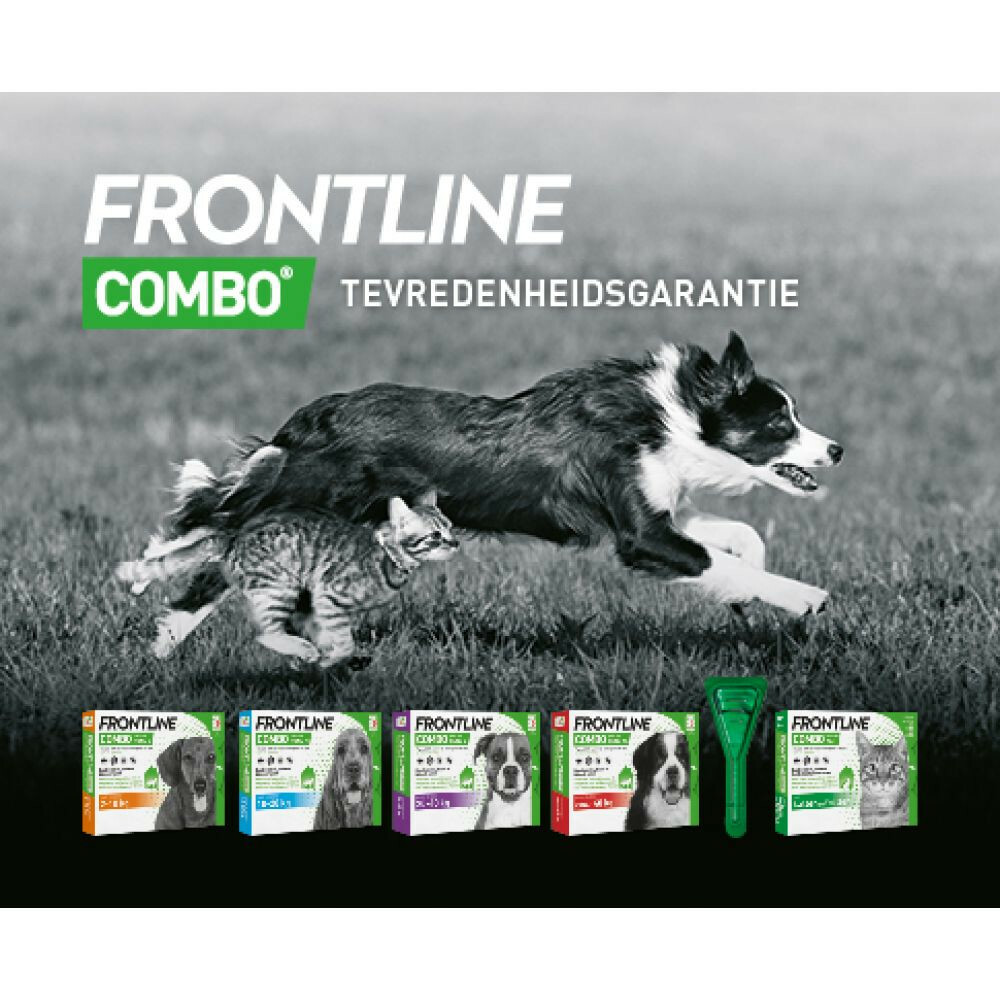 Frontline Combo Spot On Anti Vlooien en Teken Druppels Hond vanaf 40 kg6 pipetten