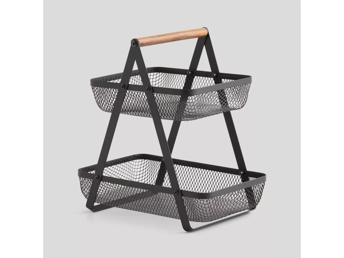 Panier De Rangement Dalios Noir Moyen 29 x 18 x 27