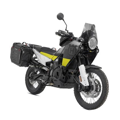 Sacoches cavalières SW-MOTECH SysBag WP L/L (27-40 litres x 2) complet avec support - Noir