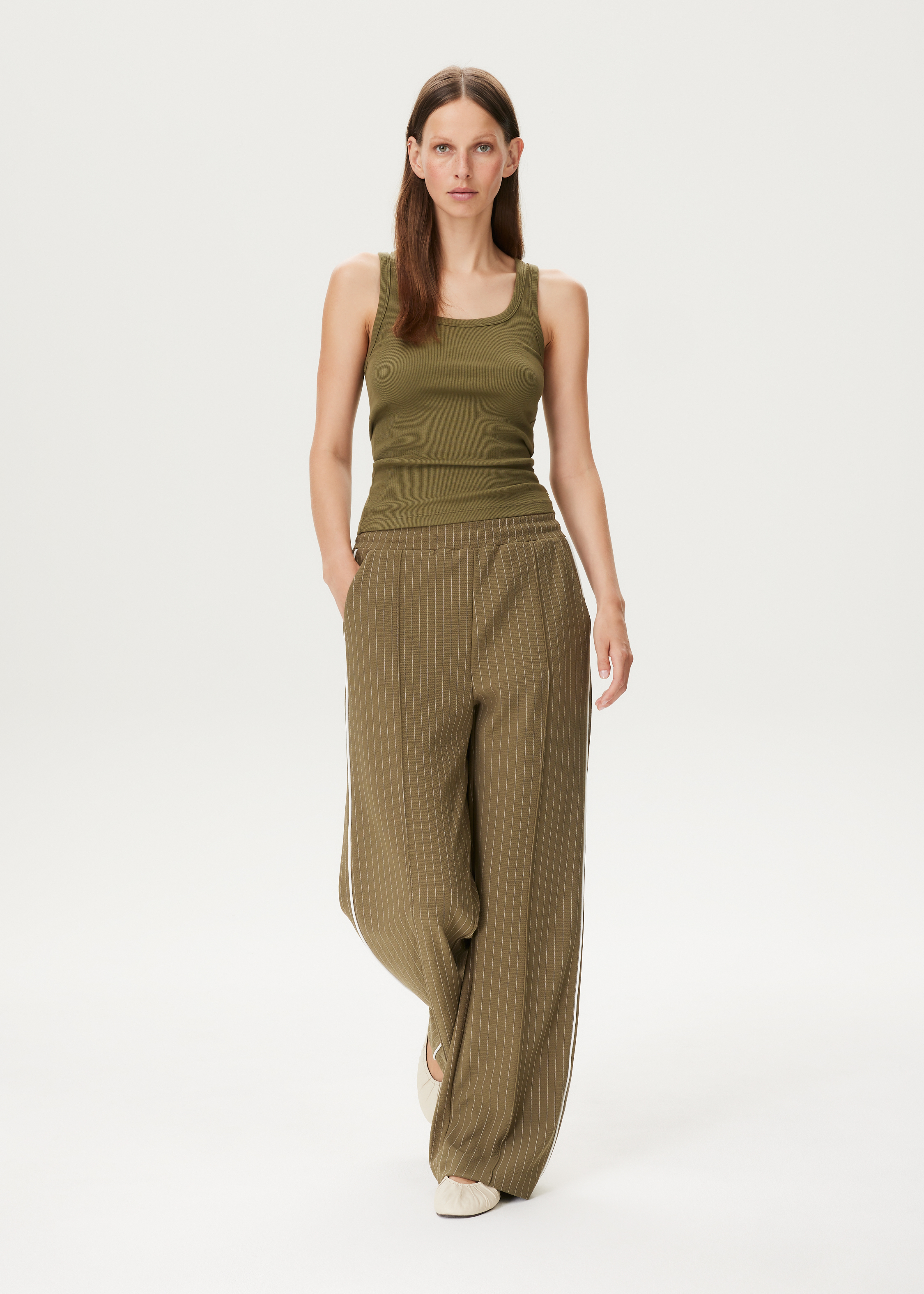 Sporty broek gestreept