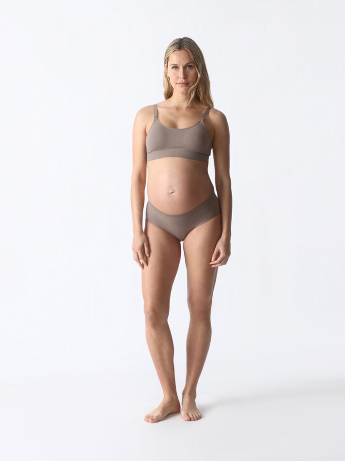 Conjunto de 2 sutiãs de amamentação sem costura - Rosa Nude