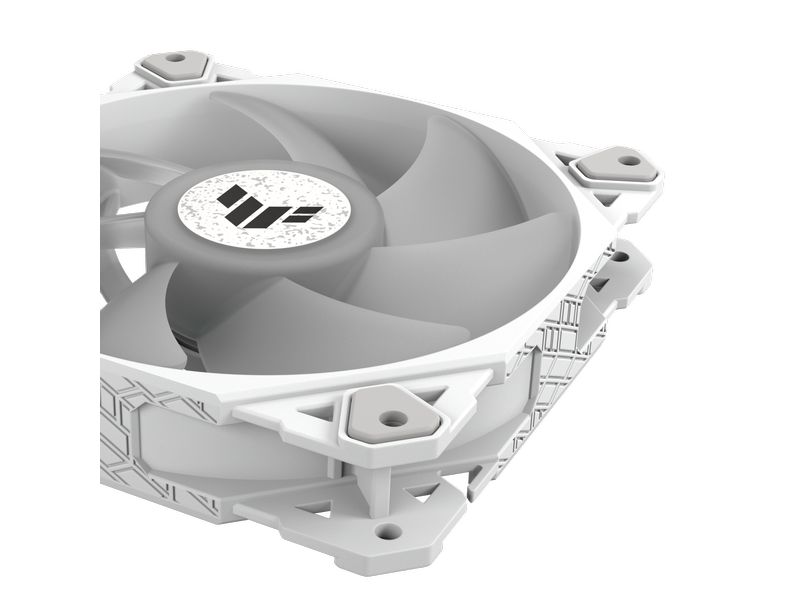 ASUS PC-Lüfter TUF GAMING TF120 ARGB Weiss Hochleistungs-120mm ARGB-Lüfter mit PWM-Steuerung