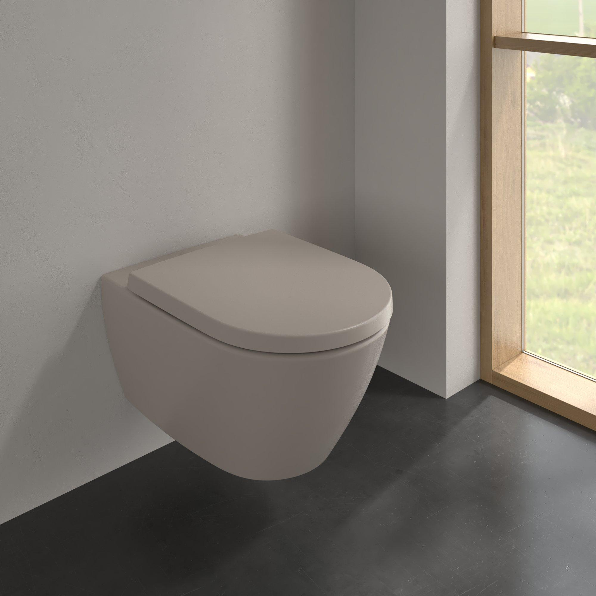Villeroy & Boch Subway 2.0 randloos toilet CeramicPlus taupe