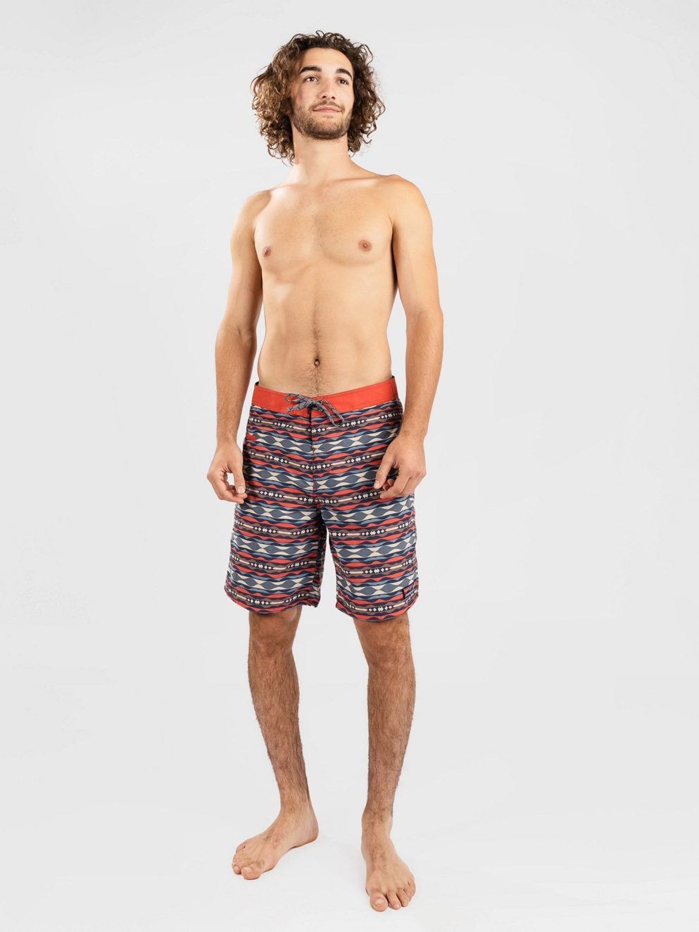 Patagonia Wavefarer - 19 In. Boardshorts cst hghwy multi/sumac red