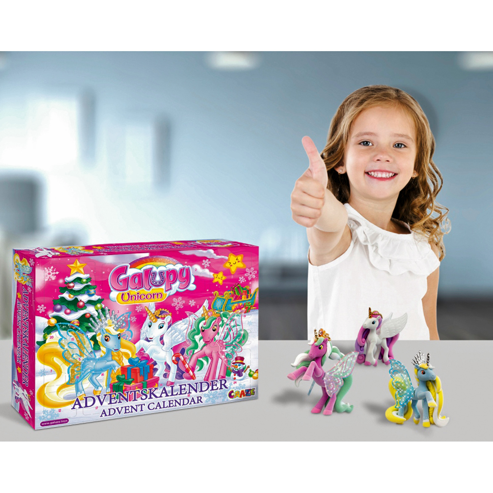 Adventskalender Galupy Einhorn