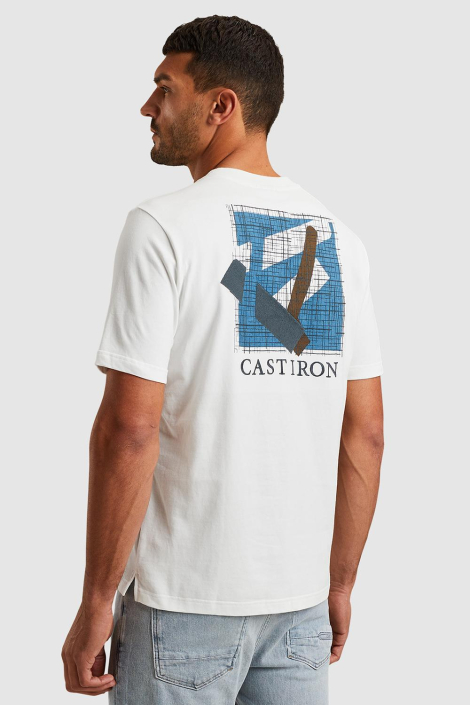 Cast Iron witte heren t-shirt
