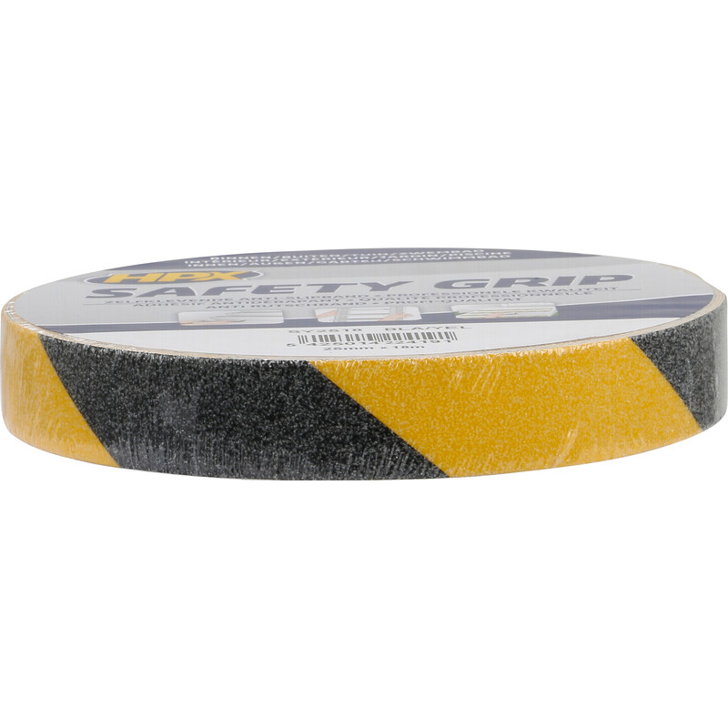 HPX anti-slip tape Geel/zwart 50mmx18m