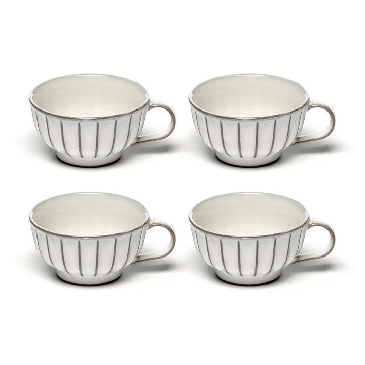 Serax - Inku Cappuccinotasse, 200 ml, weiss (4er-Set)