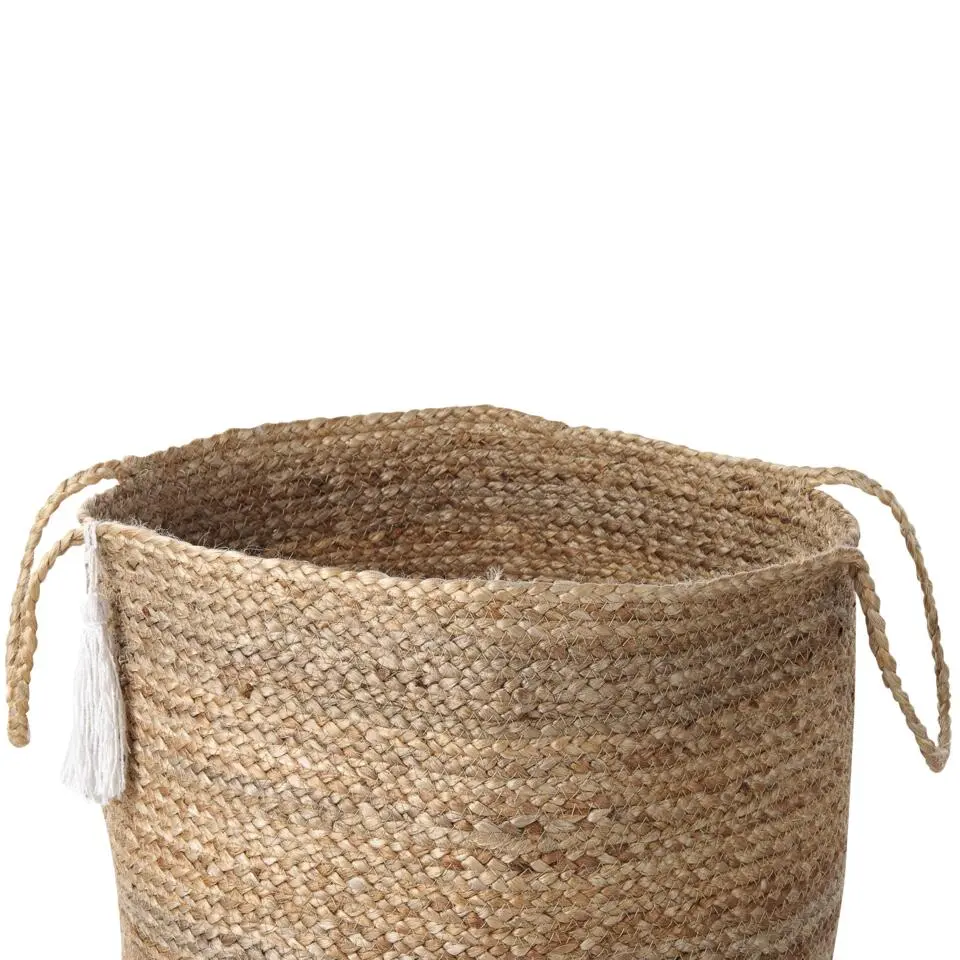 GAJAR - Manden set van 2 - Beige/Wit - Jute