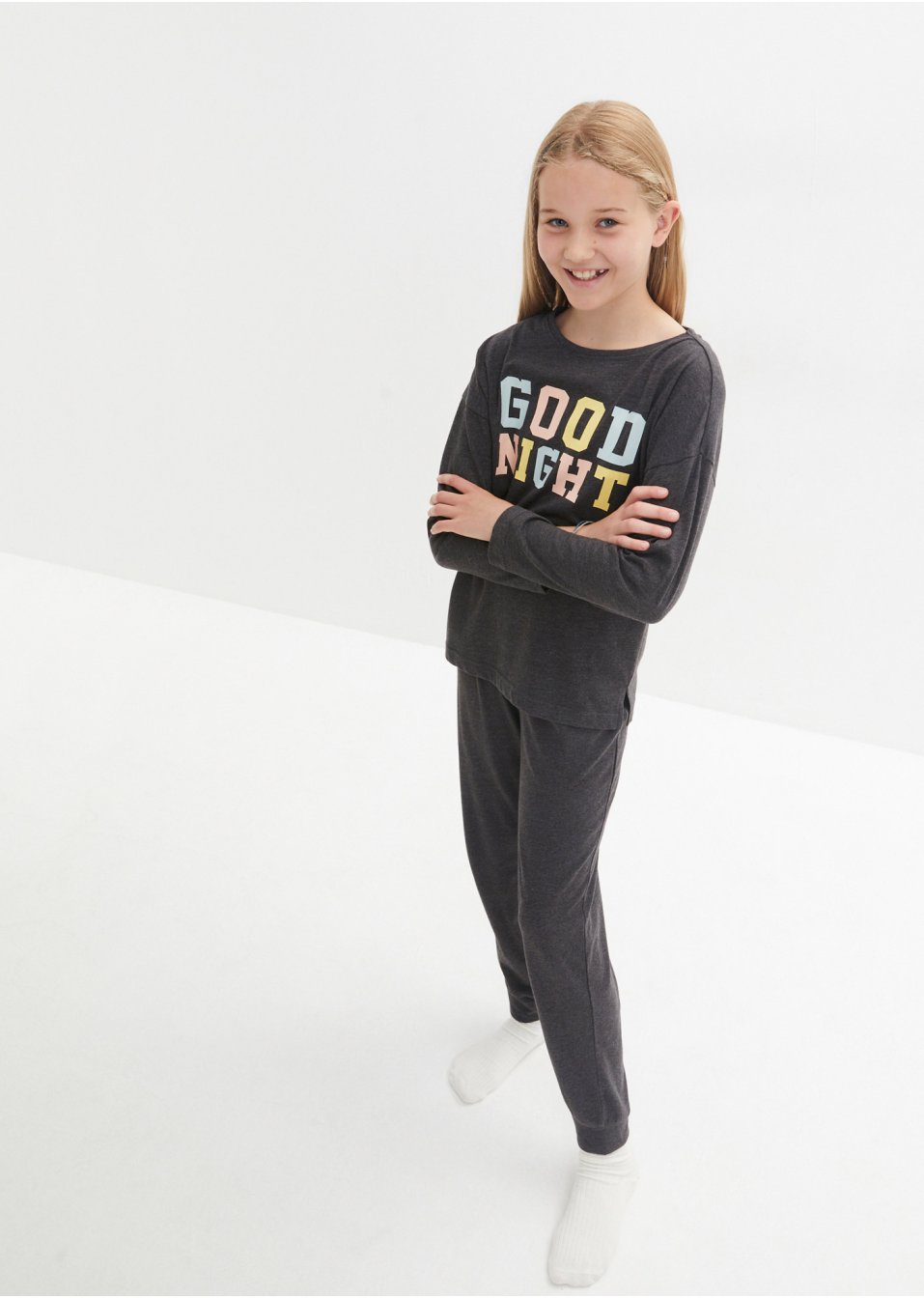 Pyjama fille en coton doux (Ens. 2 pces.)