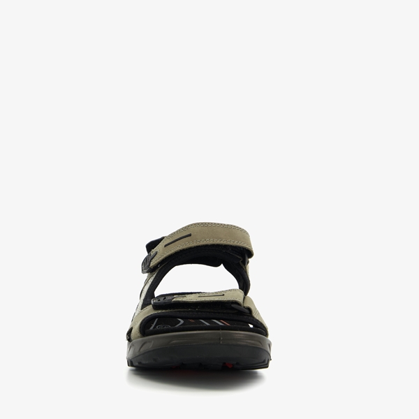 ECCO Off Road leren heren sandalen zwart/groen