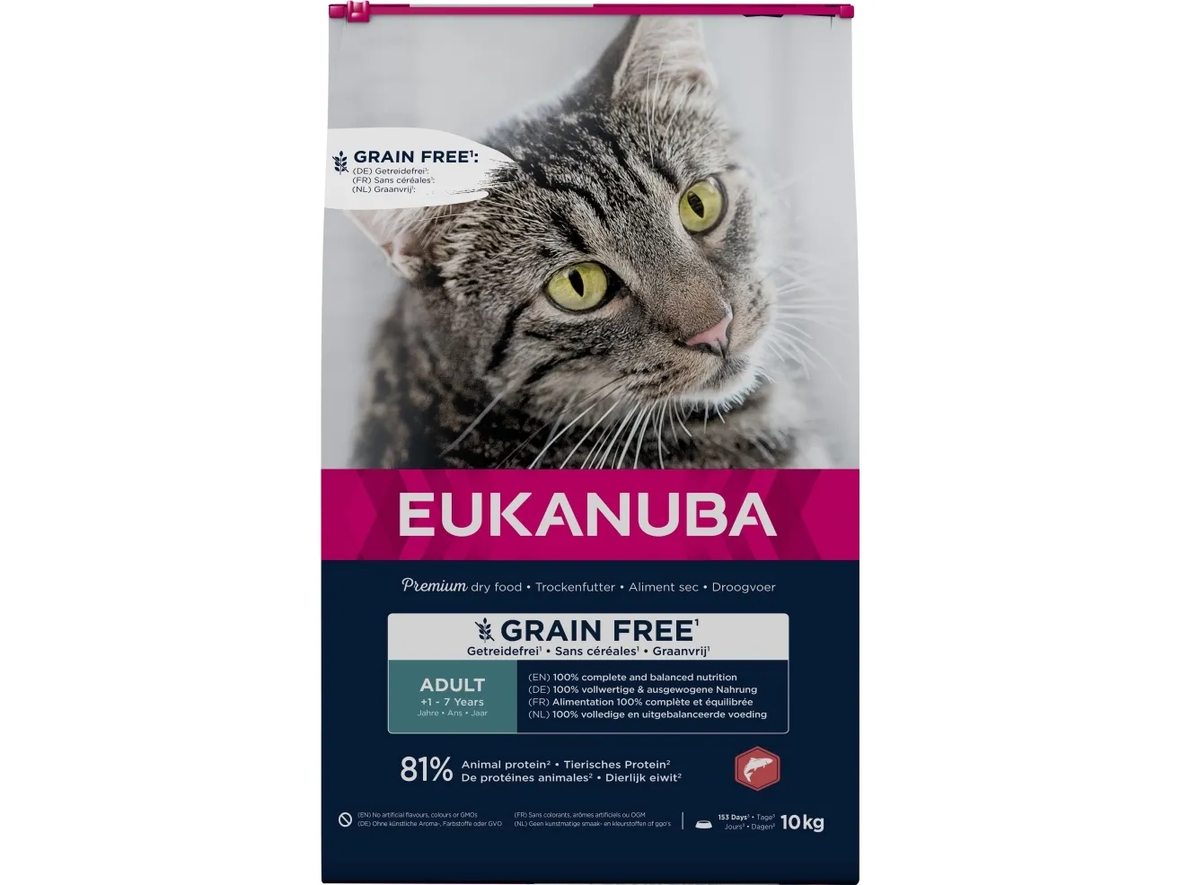 Eukanuba Euk Cat Adult Grainfree Salmon 10 kg
