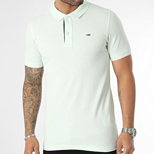 Polo Manches Courtes Slim Placket 5940 Vert Clair